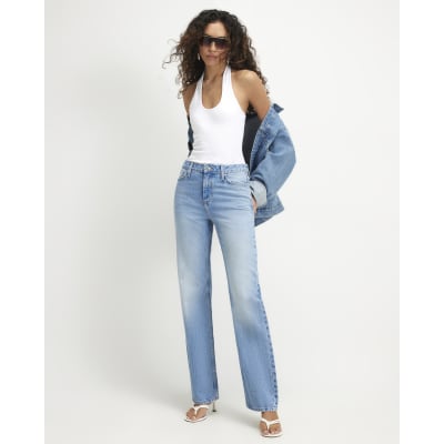 90s Slim Straight Leg Jeans