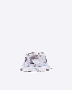 Blue abstract bucket hat