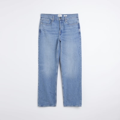 Blue baggy fit jeans