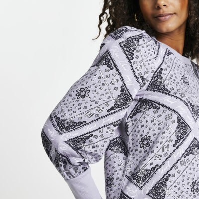Blue bandana print sweatshirt River Island