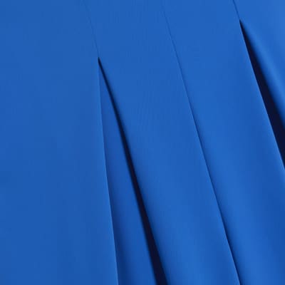 Blue bandeau jumpsuit River Island