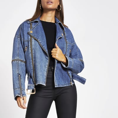 river island girls denim jacket