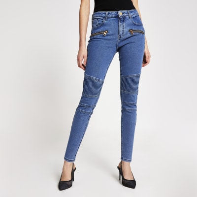 river island biker jeans