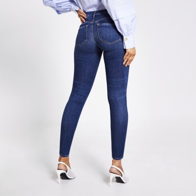 Blue bum sculpting Molly mid rise jeggings