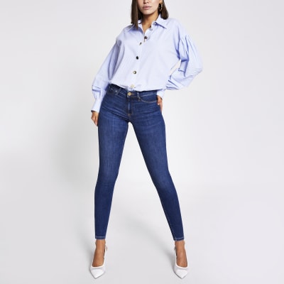 Blue bum sculpting Molly mid rise jeggings