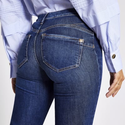 Blue bum sculpting Molly mid rise jeggings