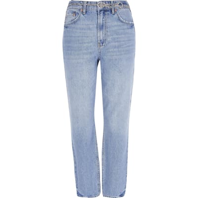 river island black mom jeans