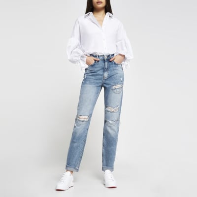 river island ripped jeans womens