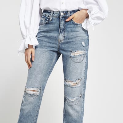 diamante jeans river island