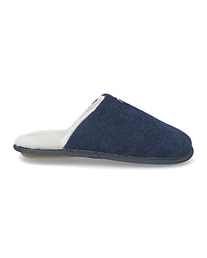 360 degree animation of product Blue cord mule slipper frame-15