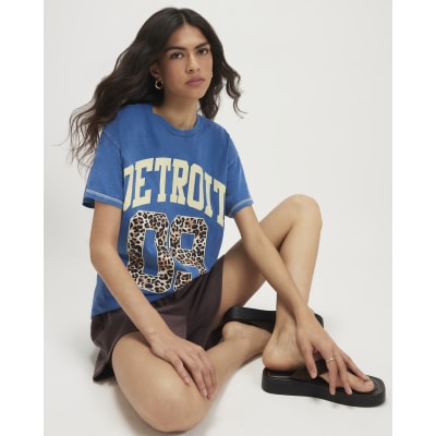 Cotton Detroit Boyfriend T shirt