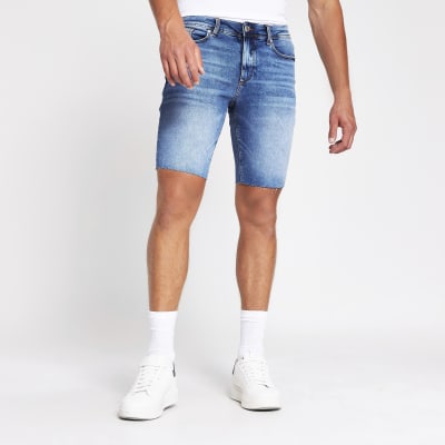 river island jean shorts