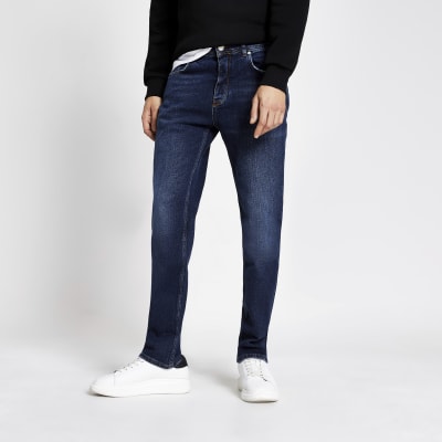 mens straight leg jeans uk