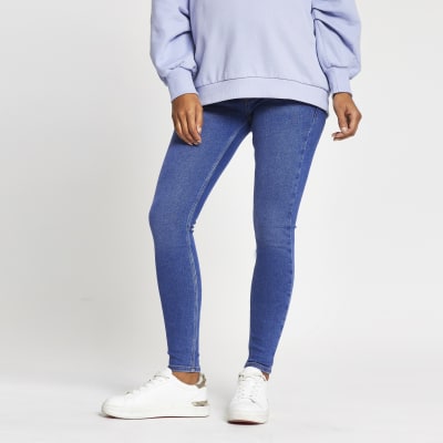 Blue denim Amelie maternity jeans