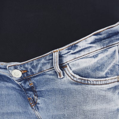 Blue denim Amelie maternity jeans