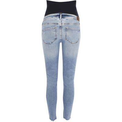 Blue denim Amelie maternity jeans