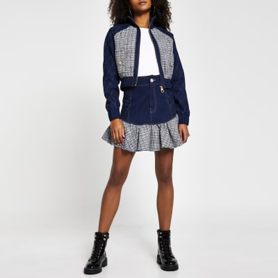 cropped denim jacket river island