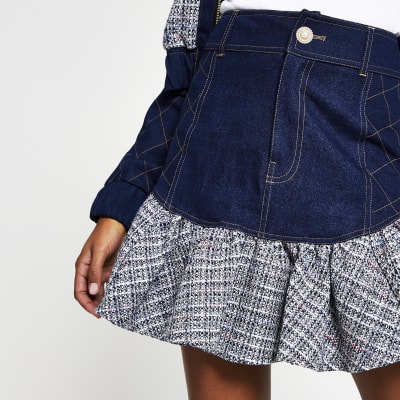 black denim shorts river island