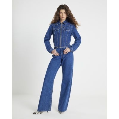 Blue Denim Corset Jacket