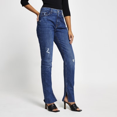 split hem jeans