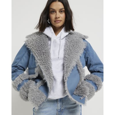 Denim Aviator Jacket main image 1
