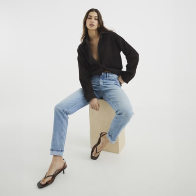 Blue Denim Mom Sculpt Jeans