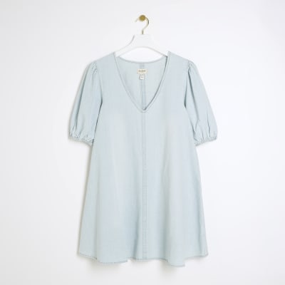 denim polo dress asos