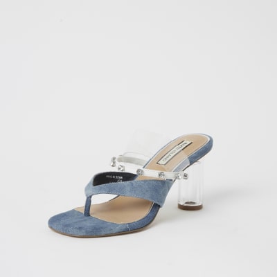 thong mule sandals