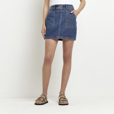 Denim skirt 2025 river island