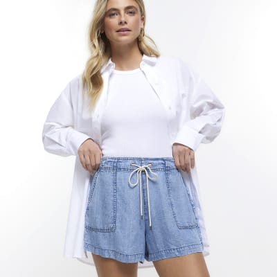 River island hot sale blue shorts