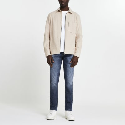 Blue Dylan slim fit jeans | River Island