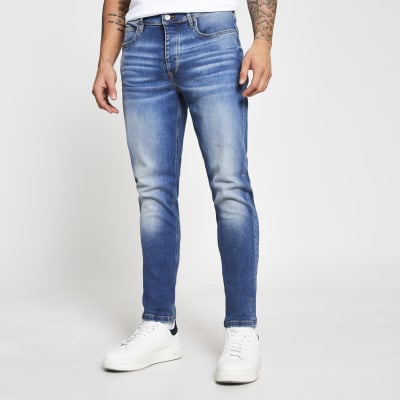 Blue Dylan slim fit jeans | River Island