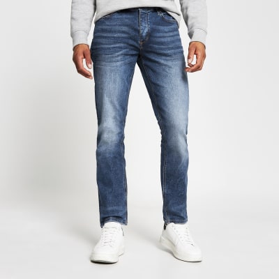 blue slim fit jeans