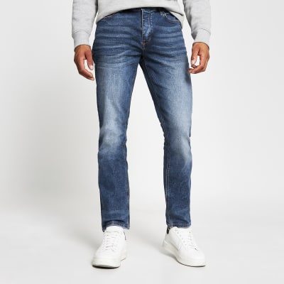 Blue Dylan slim fit jeans | River Island