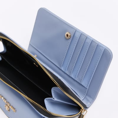 Blue envelope purse | River Island