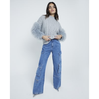 CABLE KNIT FAUX FUR ブルゾン Cable Knit Faux Fur ブルゾン | TikTok