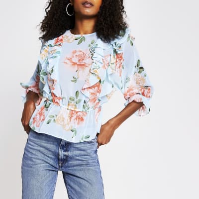 frilly blouses river island