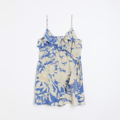 River island cheap wrap playsuit