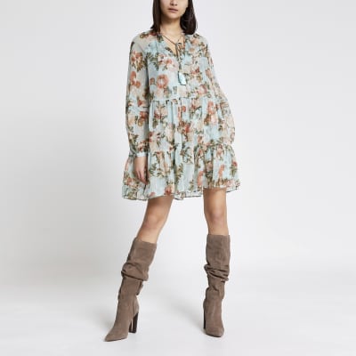 river island smock dress