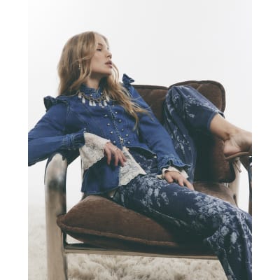 Frill Victoriana Denim Jacket