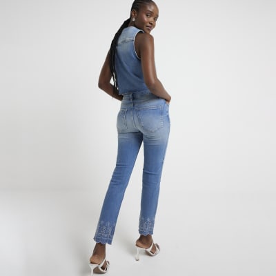 Skinny on sale overall jeans