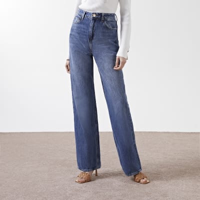 high waisted dad jeans