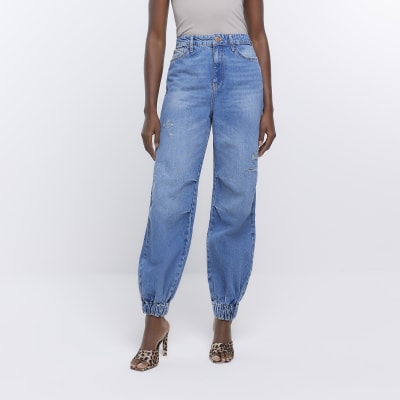 High waisted jogger discount jeans