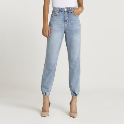 high waisted jogger jeans