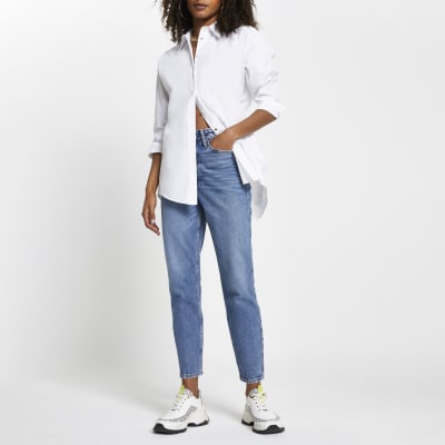 mom jeans regular waist