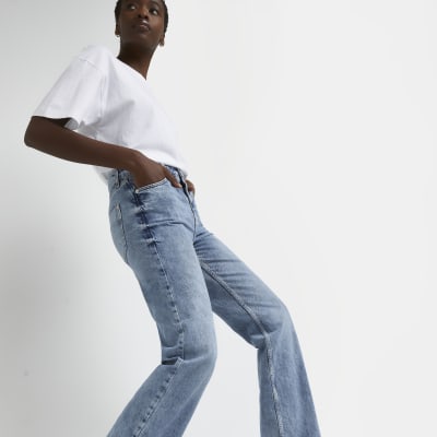 women straight leg jeans