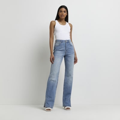 straight leg long jeans womens