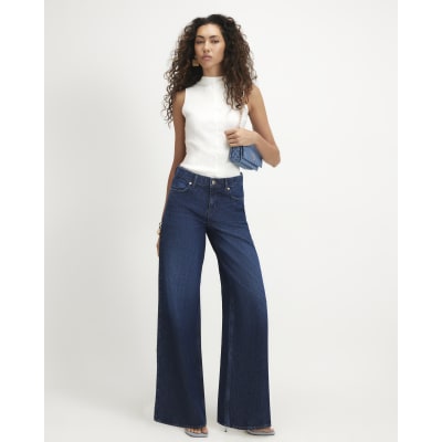 High Waisted Wide Leg Jeans