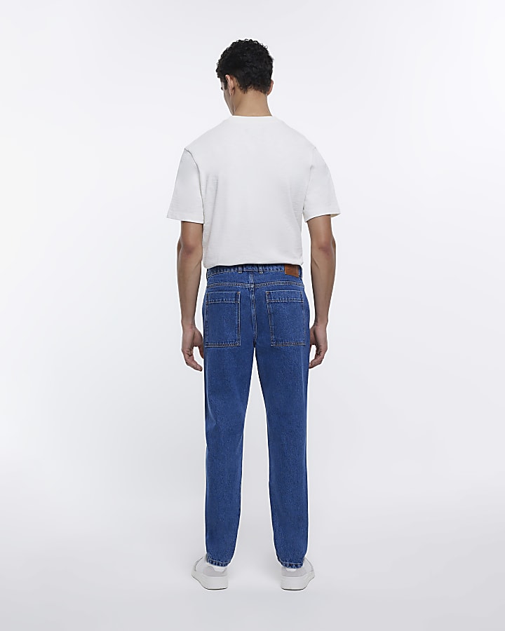 Blue Holloway Road tapered fit jeans