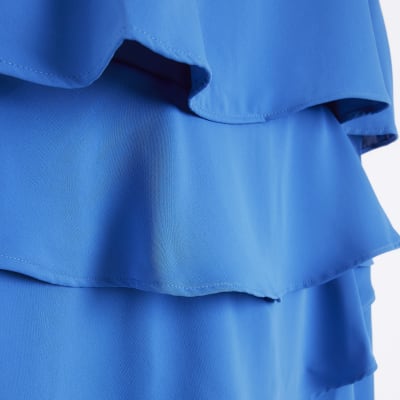 Blue layered jumpsuit